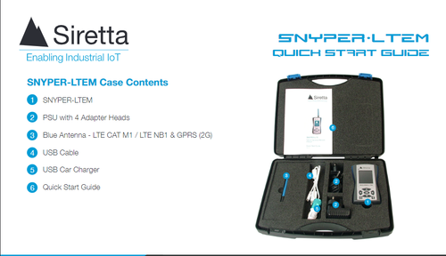 Siretta Snyper-4G/LTEM Coverage measure tool
